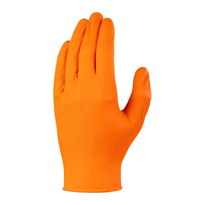 TX925 Orange Nitrile HD Grip Gloves 