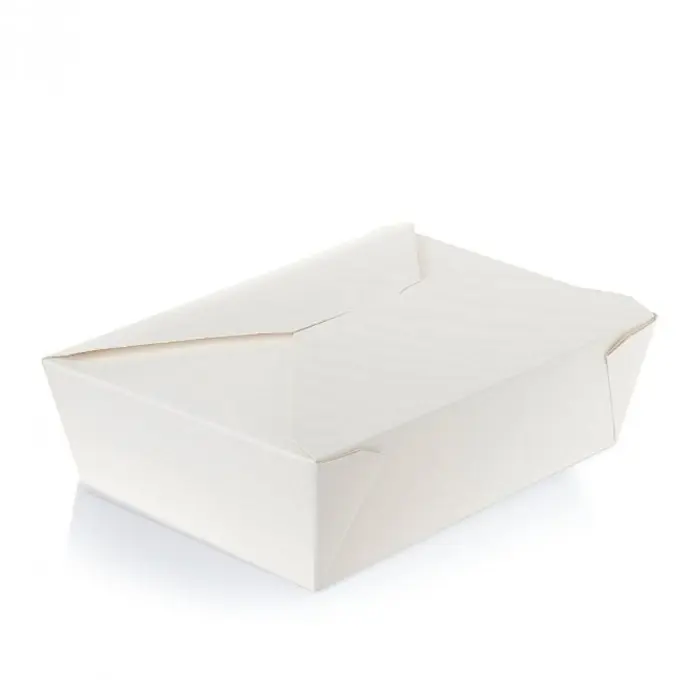 Deli / Lunch Box rectangular 66oz (No. 3) White- Pack of 200