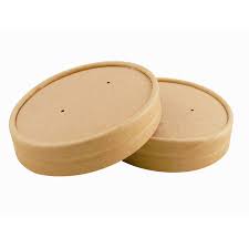 8 to 16oz Soup Container Paper Vented Lid  (500)