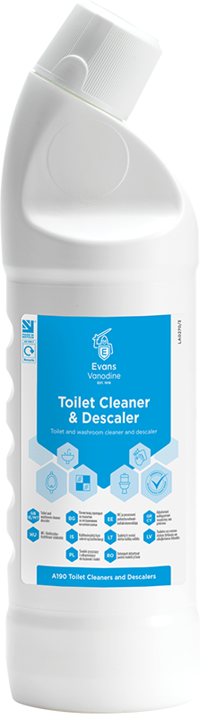 Evans Toilet Cleaner / Descaler -Case of 6 -1Ltr