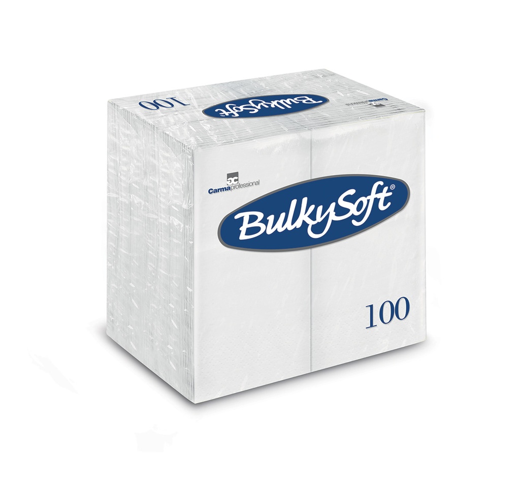 Bulkysoft Napkin 2-ply 8-Fold 40cmx40cm (x2000)White 