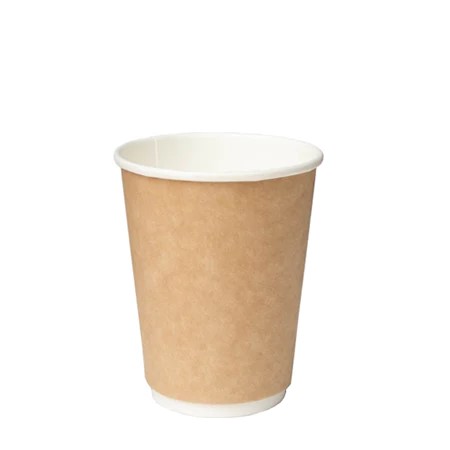 [BKDW080] Disposable Cup - Kraft Biocup 8oz double wall Case of 500 (