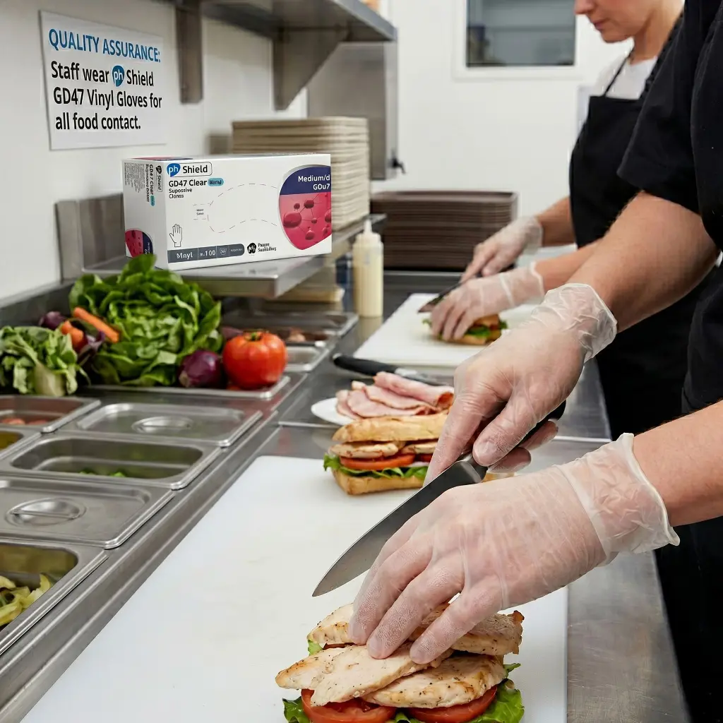 GD47 Clear Disposable Gloves Pro Solutions.webp