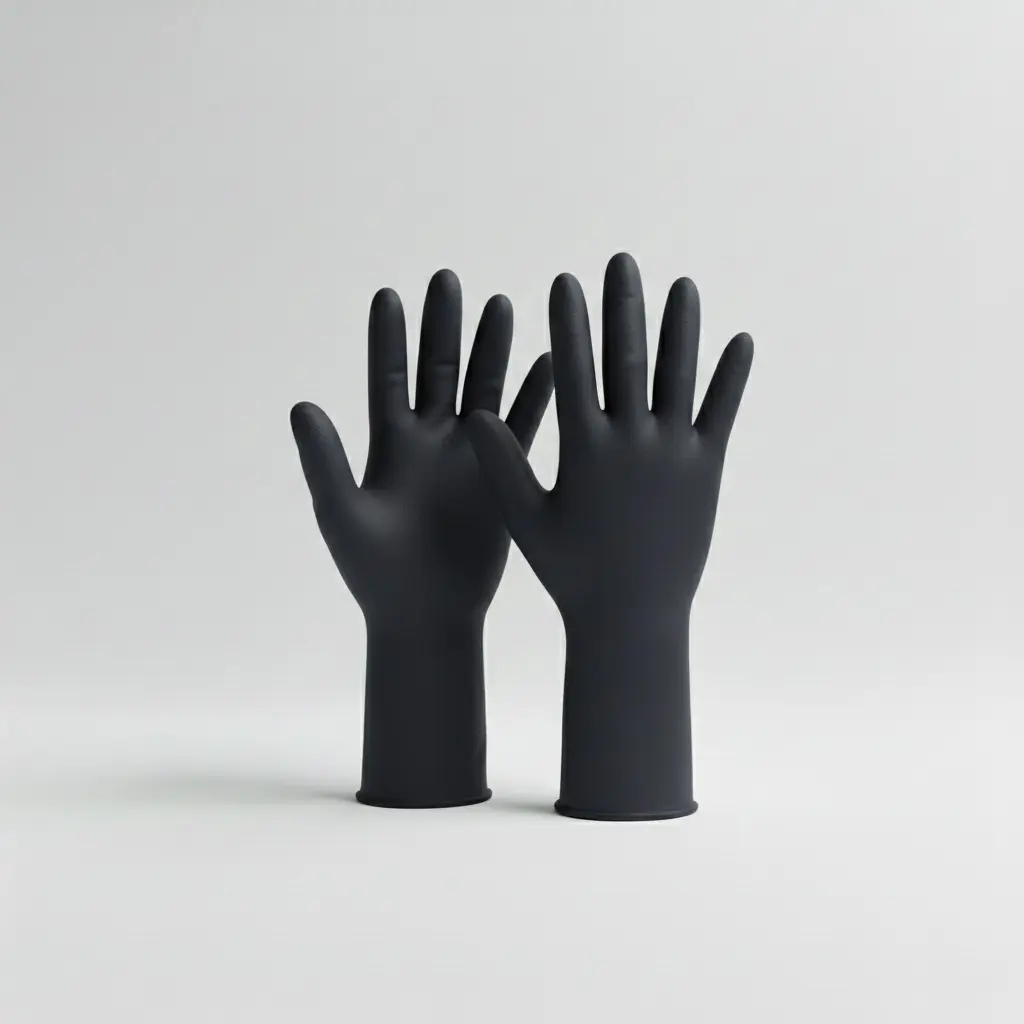 Supertouch 1267 Black Nitrile Powder Free Gloves