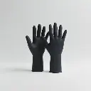 Supertouch 1267 Black Nitrile Powder Free Gloves