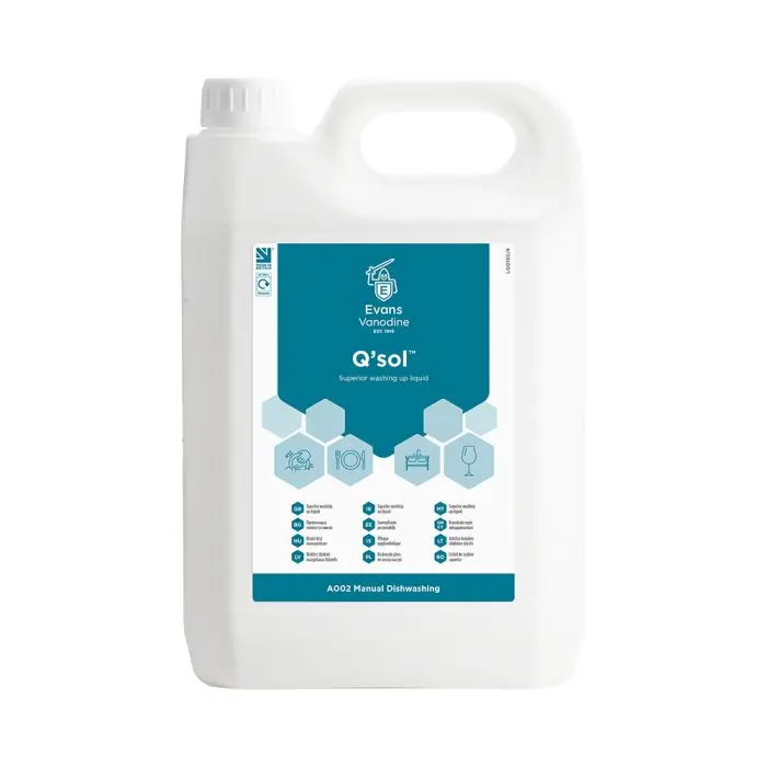 Evans Q'Sol Superior Washing Up Liquid 5 Litres