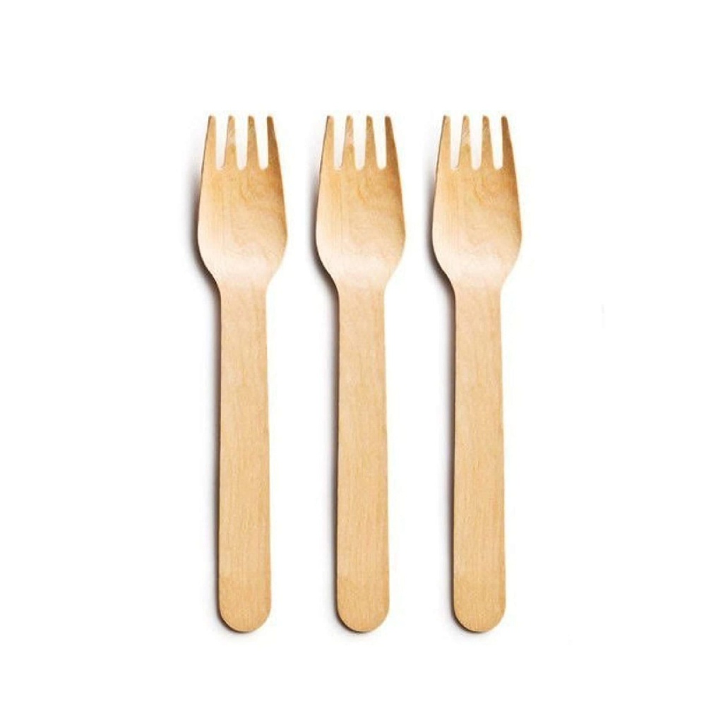 Cutlery Wooden Fork 16cm - Pack of 1,000