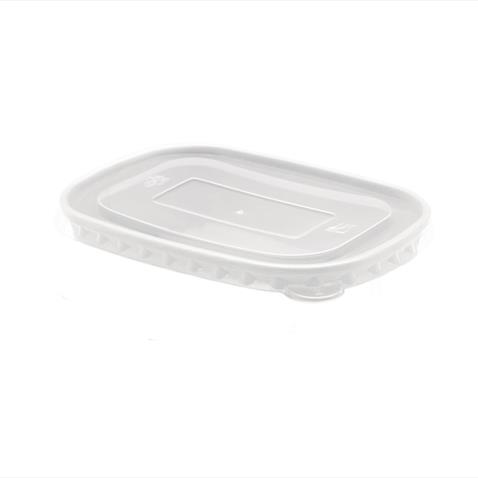 Lid for Deli / Salad Bowl 750ml rectangular (PET) - Pack of 300 Fits 500-1000ml