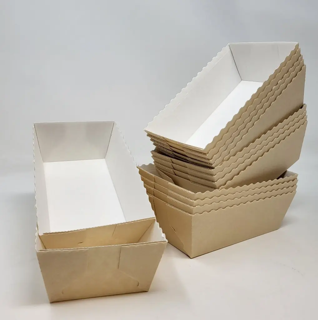 Bake and Take Tray Kraft Large 135x75x55 360