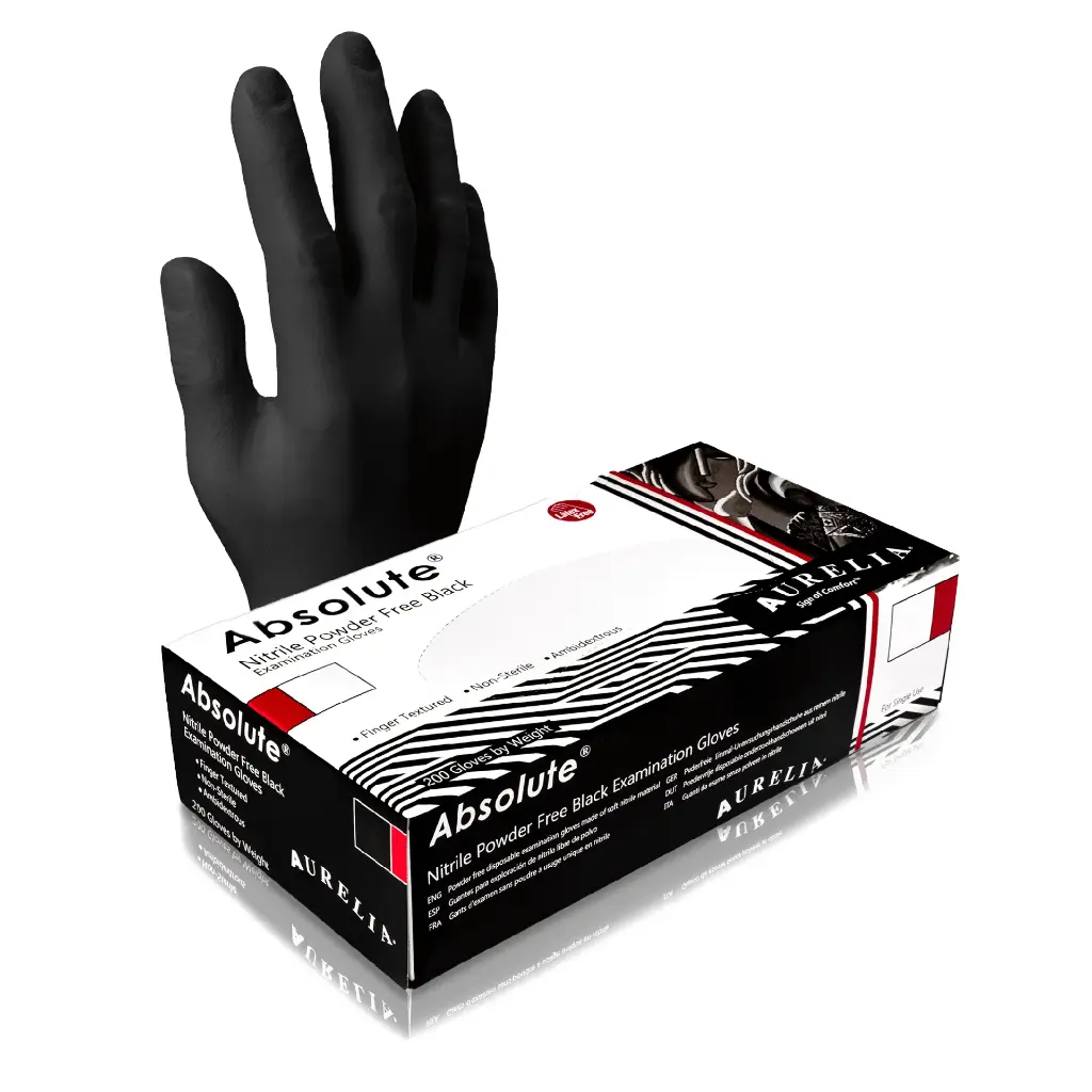 Aurelia Absolute Black Nitrile Glove