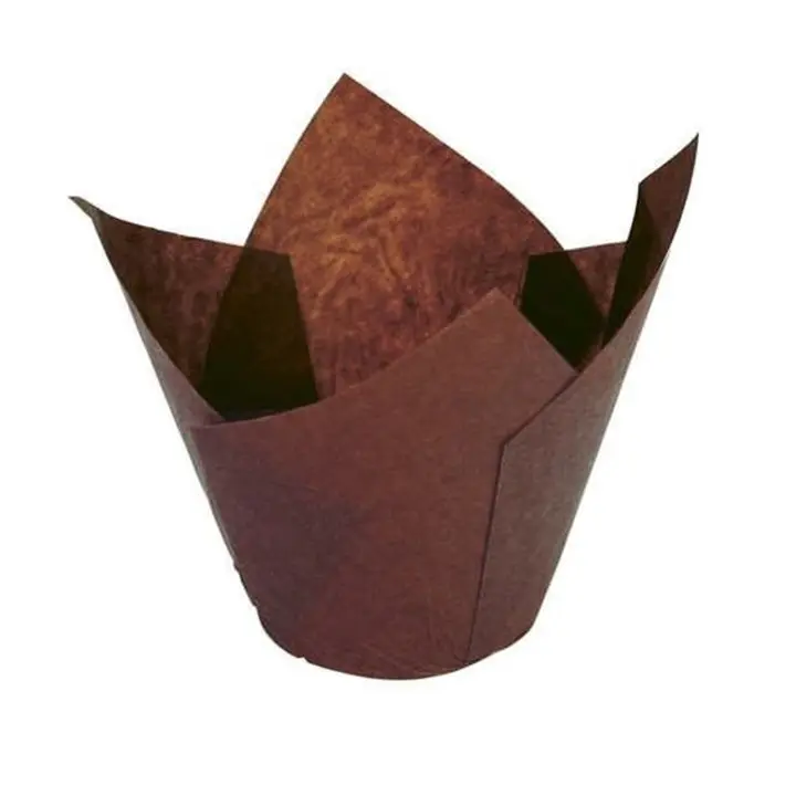 Tulip Muffin Cases 175mm Brown 50g pack of 2000