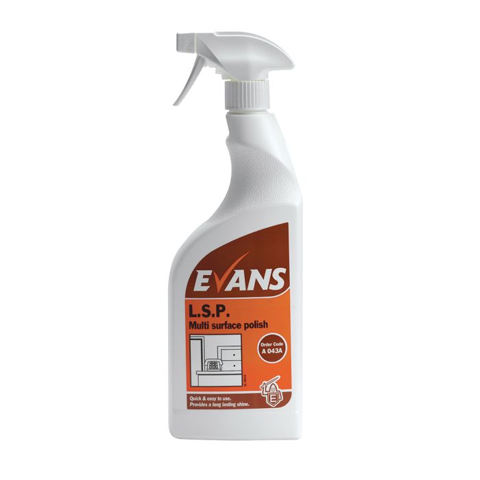 Evans L.S.P. Multi Surface Liquid Spray Polish 6 x 750ml