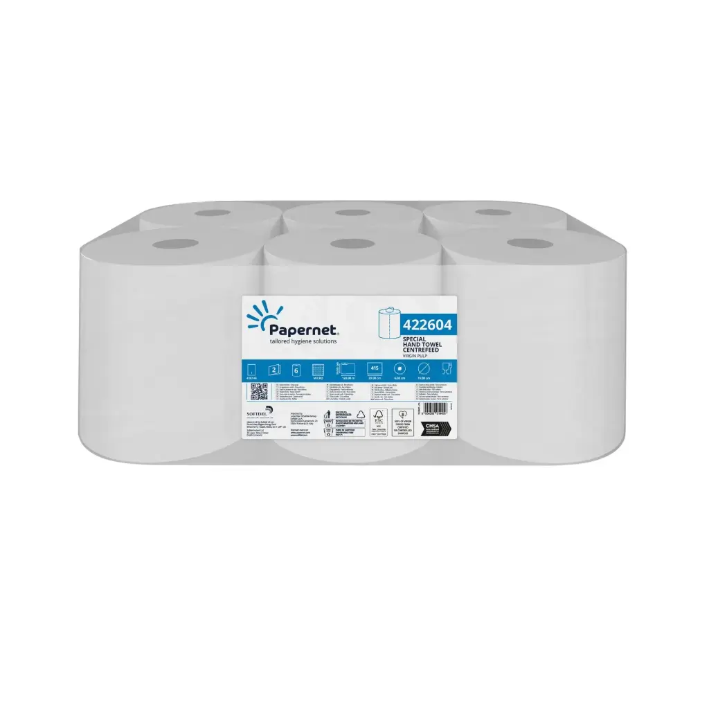 White Paper Centrefeed Roll 120m (Pack of 6) 