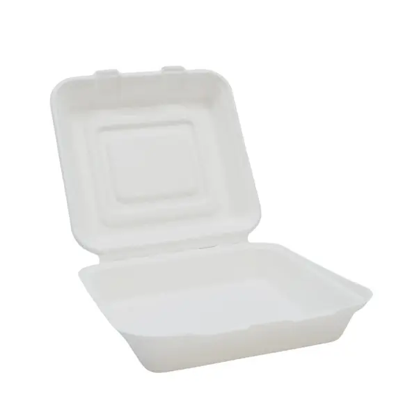 Bagasse Clam Lunch Box 10" x 200 