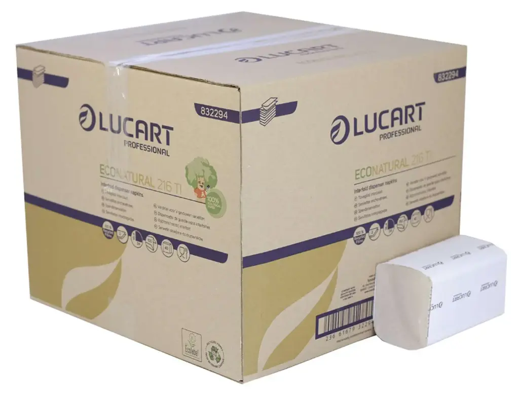 Lucart L-One 2 Ply Napkins box of 6,000