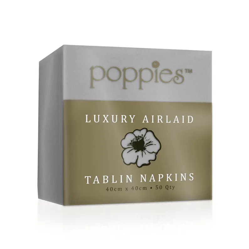 Airlaid Dinner Napkin-Grey 40x40 packs of 500  