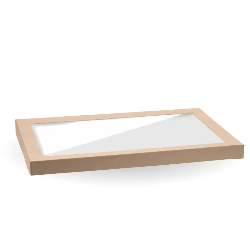 Sandwich Platter Catering Tray Lid Kraft  XL 450mm x 310mm 50 Pack 