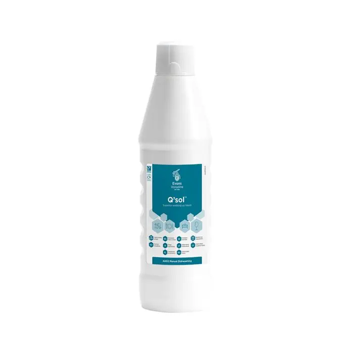 Evans Q'Sol Superior Washing Up Liquid 1Litres 