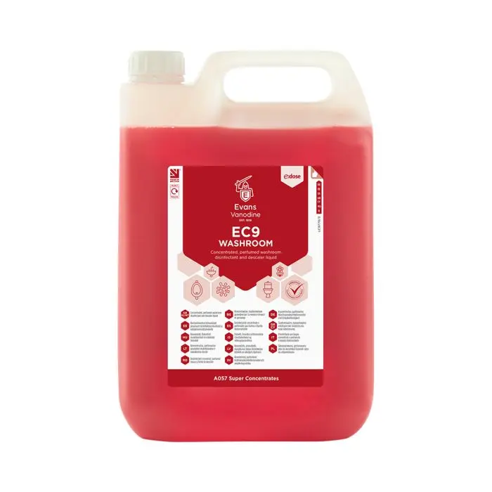 Evans EC9 Washroom Cleaner Disinfectant Concentrate 5 litre 