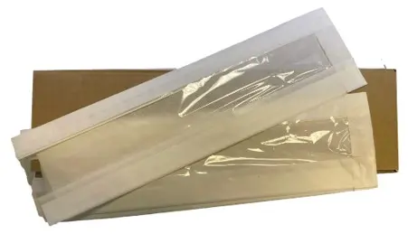 Baguette Bags 14" White Strip Window   4" x 6" x 14" x 500 