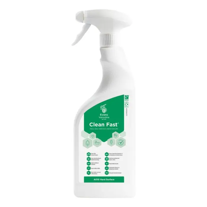 Evans Clean Fast Heavy Duty Washroom Cleaner  750ml  Single