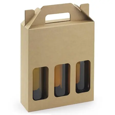 Three Bottle Beer Carrier (500ml)-Pack of 30