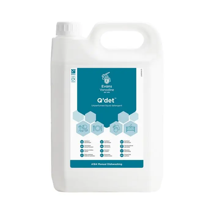 Evans Q'Det Superior Washing Up Liquid 5 Litres 