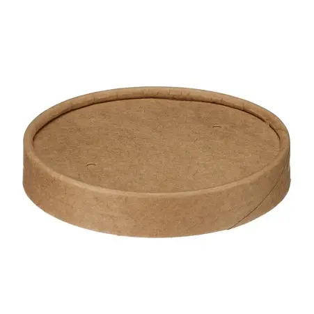 16oz Soup Container Paper Vented Lid (PP Lined) x 500 