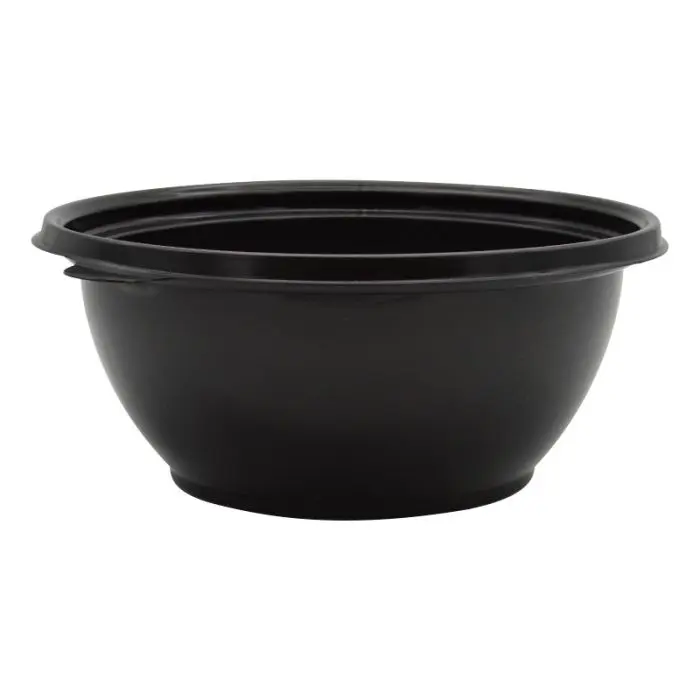 Plastic Bowl 1000ml Round Black Microwave Safe - Case of 280 
