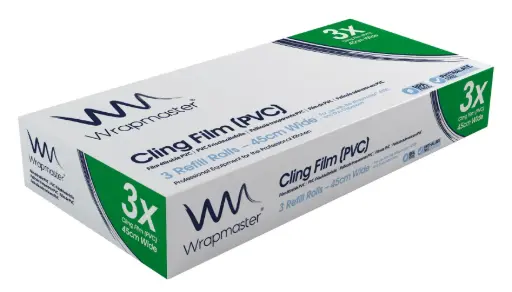 [RPEC145] Wrapmaster Clingfilm Refill 450mm x 300m Pack of 3