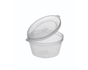 1oz Clear Hinged Pot with Lid x 1000