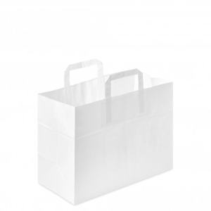 [EWCB250]  Wide Paper Carrier Bags Large  Pack of 250