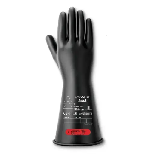 Ansell ActivArmr RIG014B Class 0 Electrical Insulating Gloves – Black