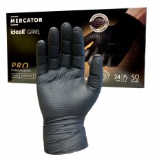 Black Nitrile Mercator Ideall Grip Glove - Box of 50