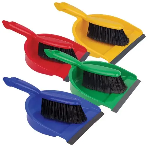 [DPRR125] Dustpan and Brush Set RED