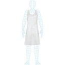 White Aprons, Long - 5 x Roll of 200