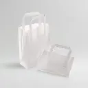 Tape Handled Bags White Medium- (8"x5"x10") x 250