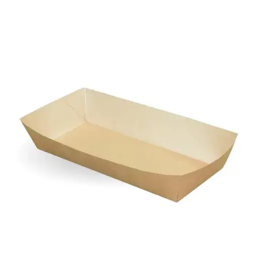 [EPMT300] Medium Kraft Tray 8.5" x  4.5"- Pack of 300 