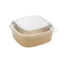 Lid for Square Food Bowl 750 to 1000ml  - Pack of 300 