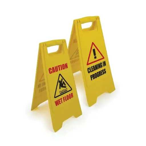 [PHWF100] Wet Floor/Cleaning in Progress Sign