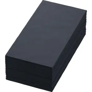 [PDBD404] Dinner Napkin Black 2ply 8 Fold 40 x 40 cm 2000 Pack 