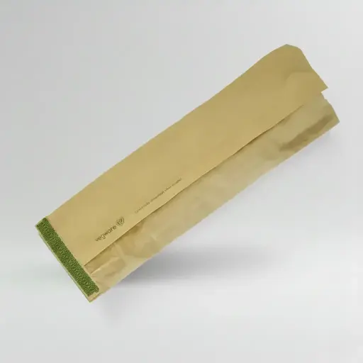 [VWKB014] Baguette Bags Kraft Side Window 14" - x  1000