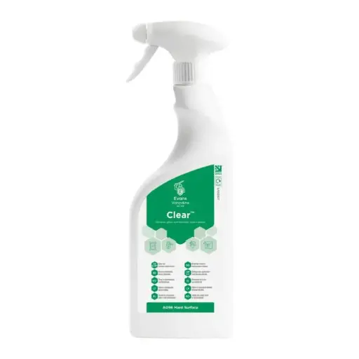 [EVGC001] Evans Clear Stainless Steel, Window and Glass Cleaner 1x750ml