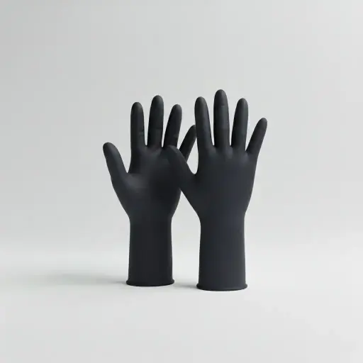 Supertouch 1267 Black Nitrile Powder Free Gloves