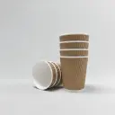 Ripple Cup Brown 12oz  x 500