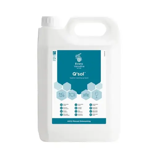 [QSWL0023] Evans Q'Sol Superior Washing Up Liquid 5 Litres