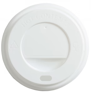 [DLWP080] White Domed Lid 8oz x1000